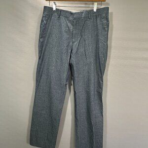 Banana Republic Pants Mens 34 Tailored Slim Fit Blue Cotton Flat Front Pockets